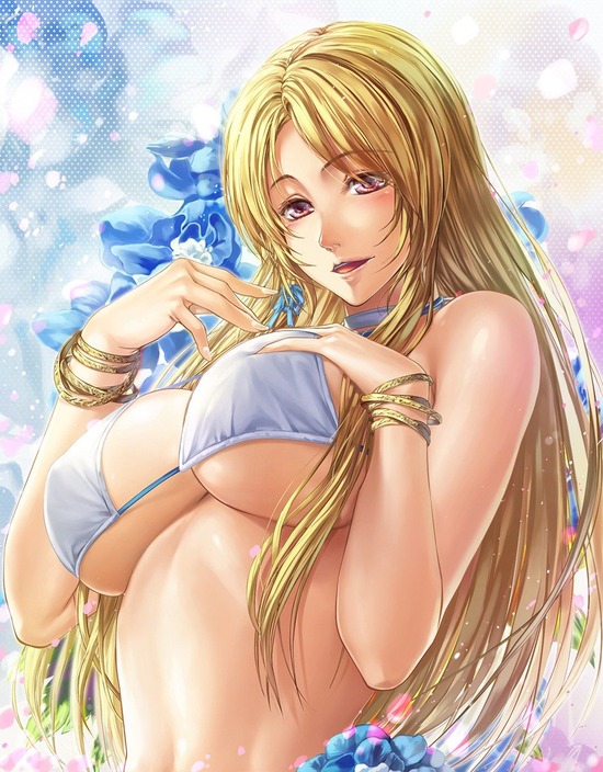 【２次】下からタプタプしたくなる良き下乳をした女の子の二次エロ画像　その１０【下乳】
