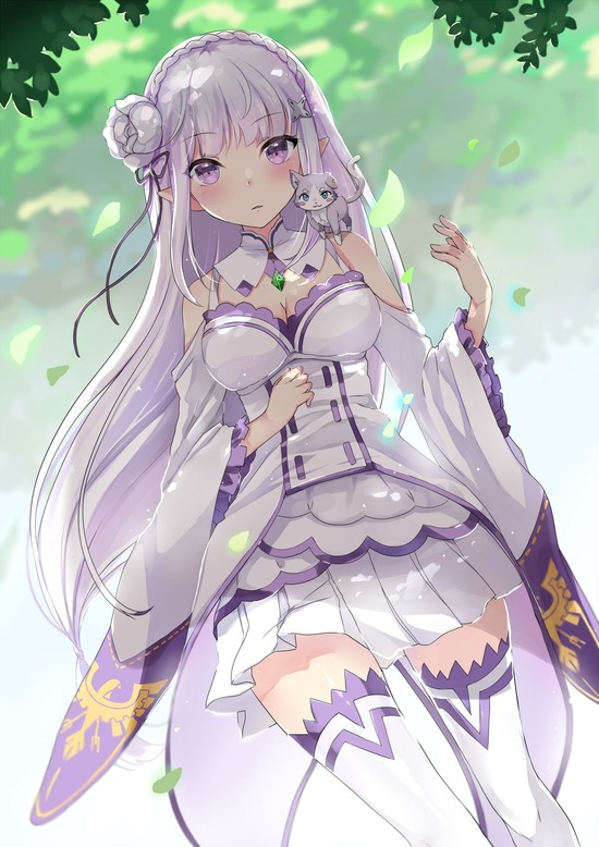 【２次】美しい銀髪の女の子の二次エロ画像　その３【銀髪】
