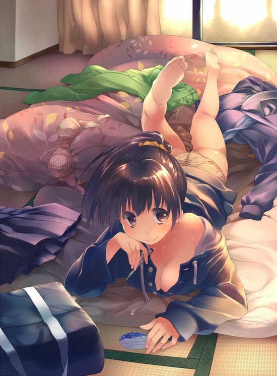 【２次】衣服が乱れて半脱ぎになっちゃってる女の子の二次エロ画像　その１４【半脱ぎ】