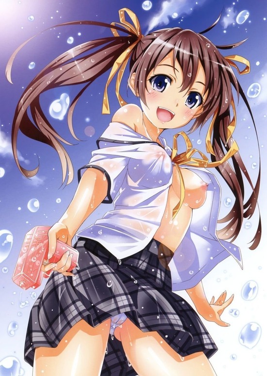 【２次】勃った乳首が衣服越しに見えちゃってる女の子の二次エロ画像　その８【おっぱい】