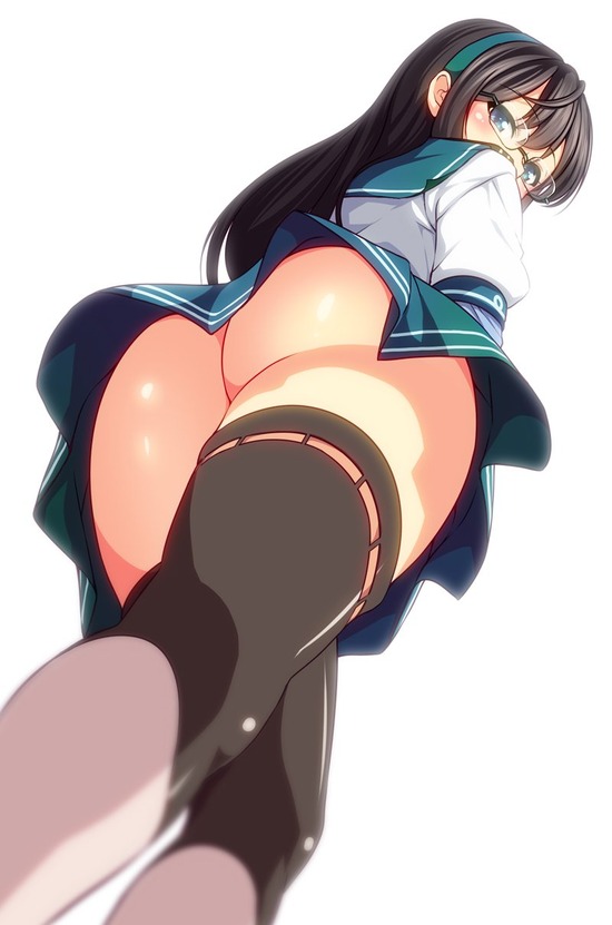 【２次】おパンツやらが丸見えになっちゃうローアングルの二次エロ画像　その１０【ローアングル】
