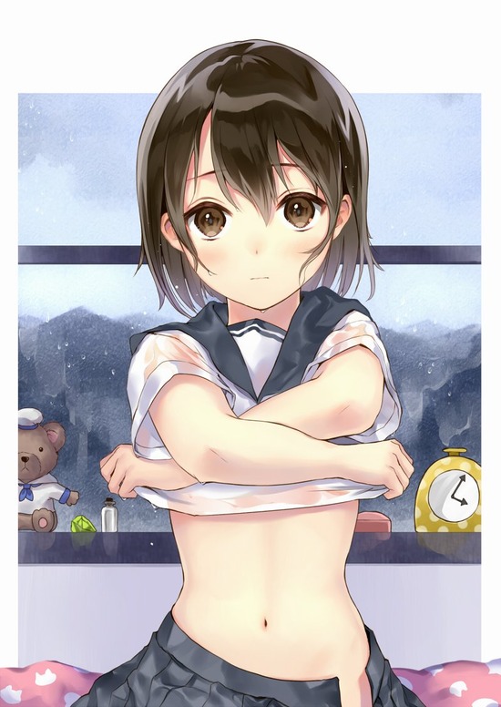 【２次】おヘソが出ちゃってる女の子の二次エロ画像　その８【ヘソ】