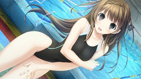 【２次】ボディラインがより強調される競泳水着姿の美少女二次エロ画像　その５【水着】