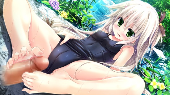 【２次】美少女の両足でアソコを弄られちゃってる羨まけしからん二次エロ画像　その１０【足コキ】