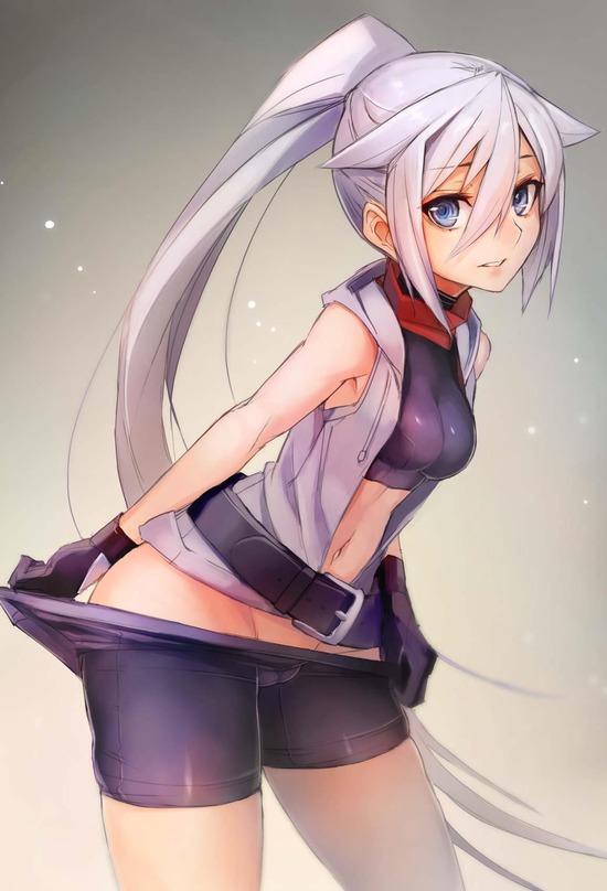 【２次】スパッツが下半身にピッチリと密着しちゃってる女の子の二次エロ画像　その１０【スパッツ】