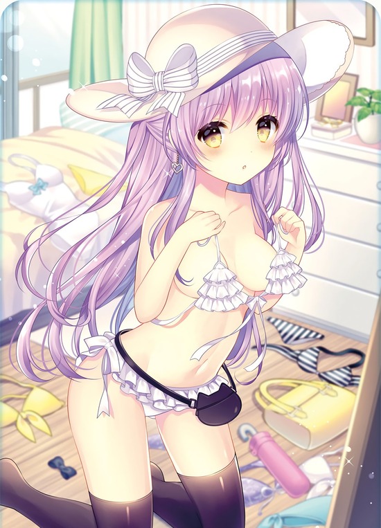 【２次】ニーソックスを着用した美脚な女の子の二次エロ画像　その９【ニーソックス】
