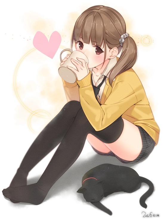 【２次】ニーソックスを着用した美脚な女の子の二次エロ画像　その４【ニーソックス】