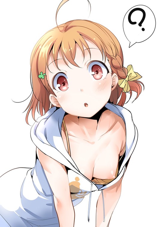 【２次】チラ見どころかガン見してしまう胸チラの二次エロ画像　その２【胸チラ】