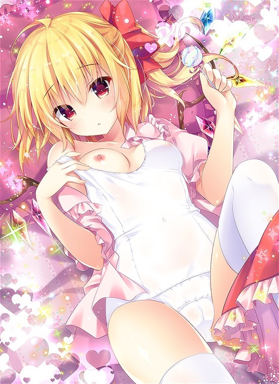 【２次】濡れたら透けちゃいそうな白スク姿の美少女二次エロ画像　その４【白スク】