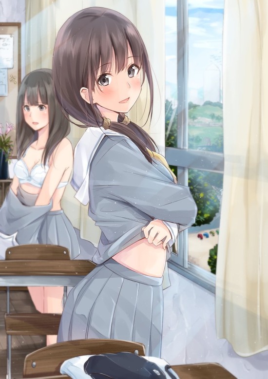 【２次】お着替え中の女の子の二次エロ画像　その１８【お着替え中】