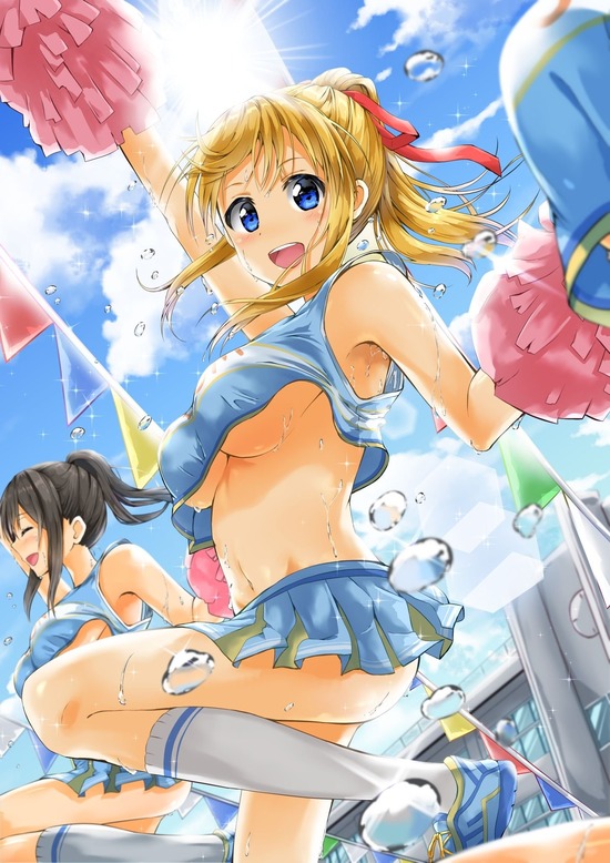 【２次】いろんなトコロが元気になっちゃう可愛いチアガールの二次エロ画像　その７【チアガール】