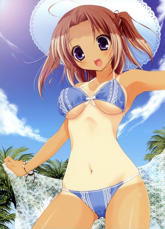 【２次】日焼けあとが健康的でエロい女の子の二次エロ画像　その２【日焼けあと】