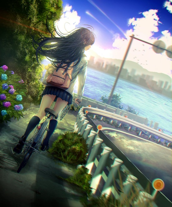【２次】梅雨らしさを感じる美少女二次画像　その２【非エロ】