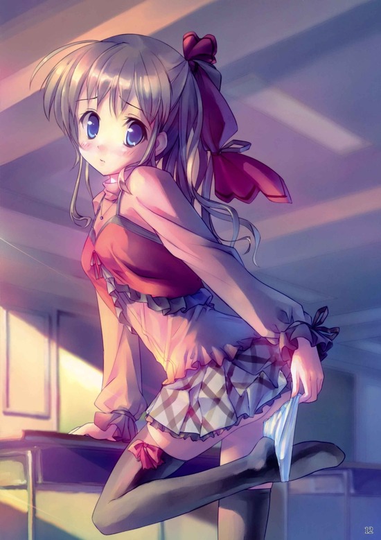 【２次】しましまパンツをはいた可愛い女の子の２次エロ画像　その４【縞パン】