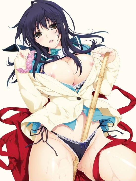 【２次】女の子がコンドームをいやらしく咥えたり持ったりしてる二次エロ画像　その７【コンドーム】