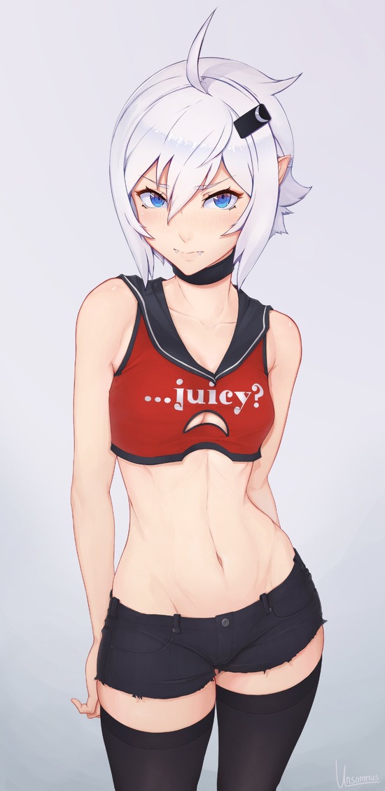 【２次】おヘソが出ちゃってる女の子の二次エロ画像　その７【ヘソ】