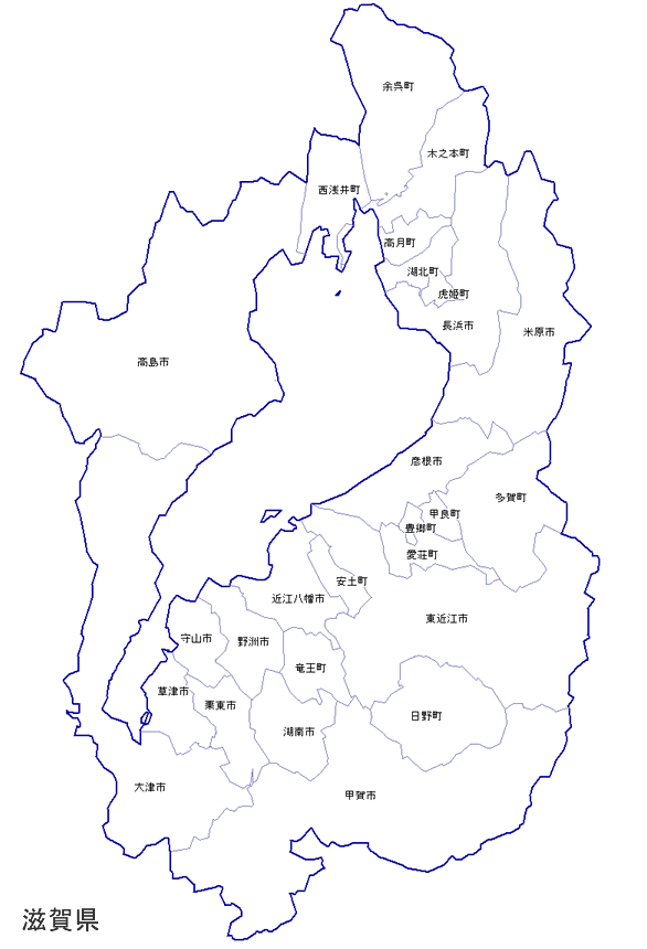 遊び場リスト : 市町村地図(滋賀県)