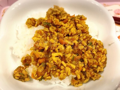 鶏肉のキーマカレー