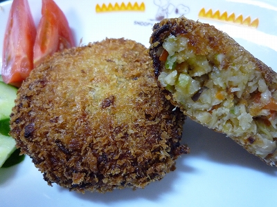 メンチカツのできあがり〜
