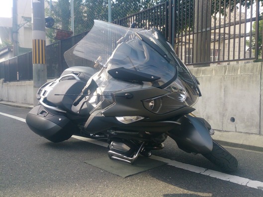 BMW R1200RT エンジンガード　転倒テスト