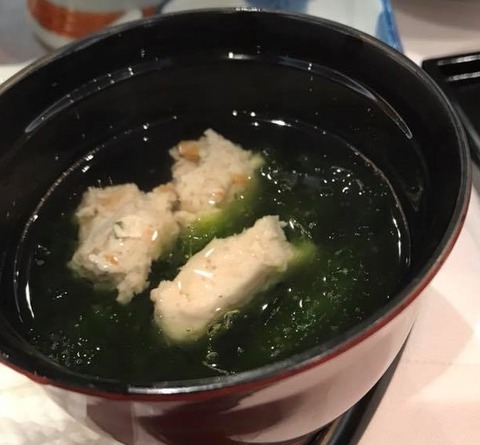 つみれとあおさ汁