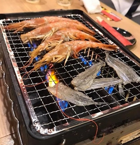 北海ボタンエビ&さより