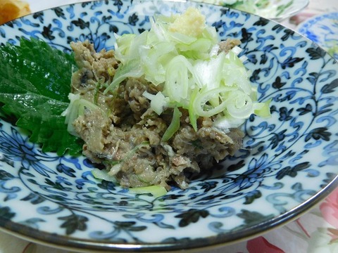 鰯のなめろう