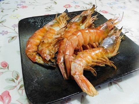 海老の塩焼き