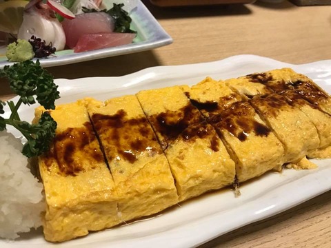 あなご入り出しまき卵焼き