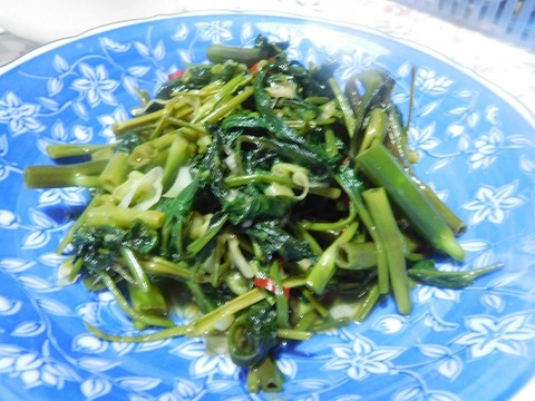空心菜炒め