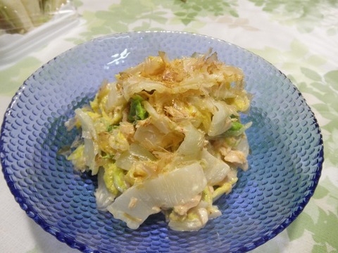 白菜とツナおかか和え