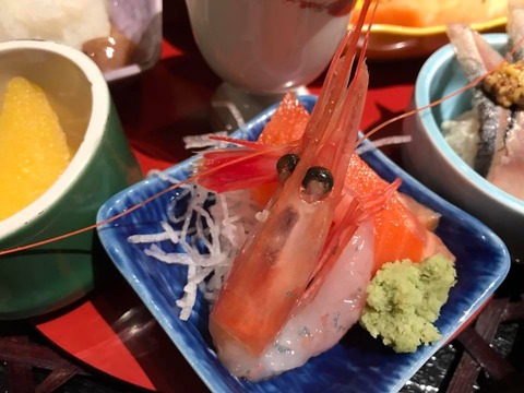 北海ブタン蝦&トロサーモン