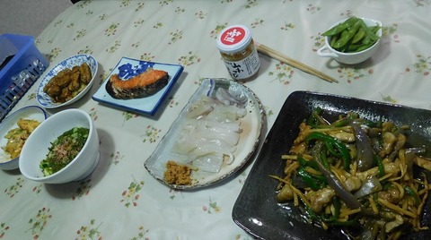 7月14日の夕食