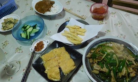 8月8日の夕食