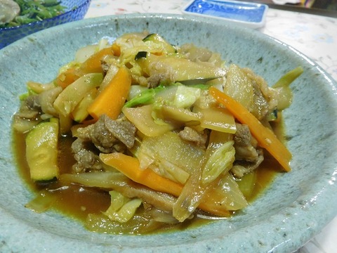 豚肉と夏野菜炒め