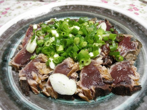 戻りガツオのたたき