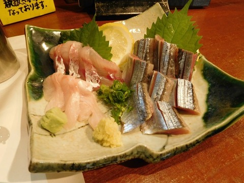 のどぐろ&さんま刺身