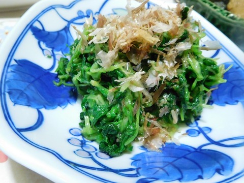 つまみ菜の梅和え