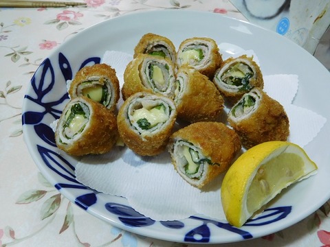 豚肉チーズロール