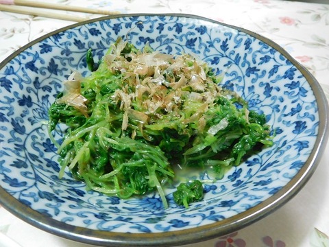 つまみ菜の梅和え