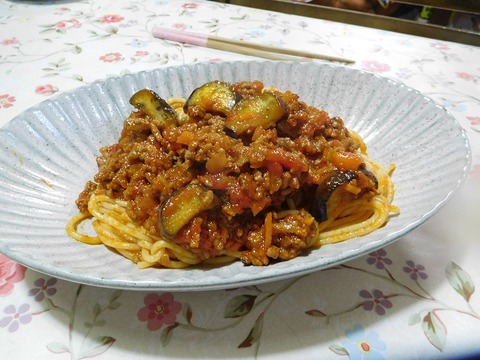 ミートソースパスタ