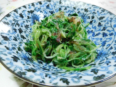 つまみ菜の梅和え