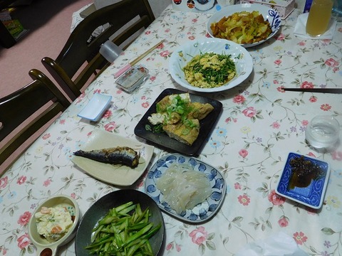7月19日の夕食