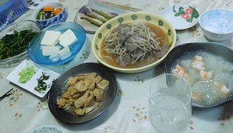 8月12日の夕食