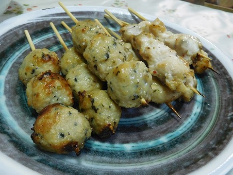 紫蘇つくね&鶏塩