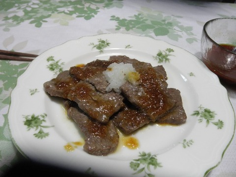 カルビのおろしポン酢和え