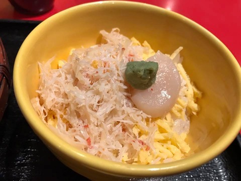 カニホタテどんぶり