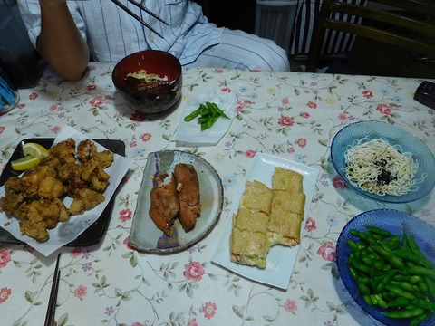 7月25日の夕食