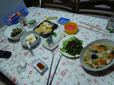 9月26日の夕食