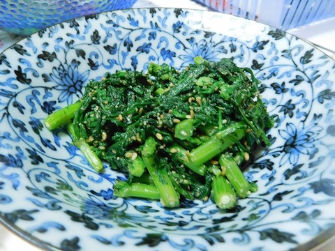春菊の胡麻和え